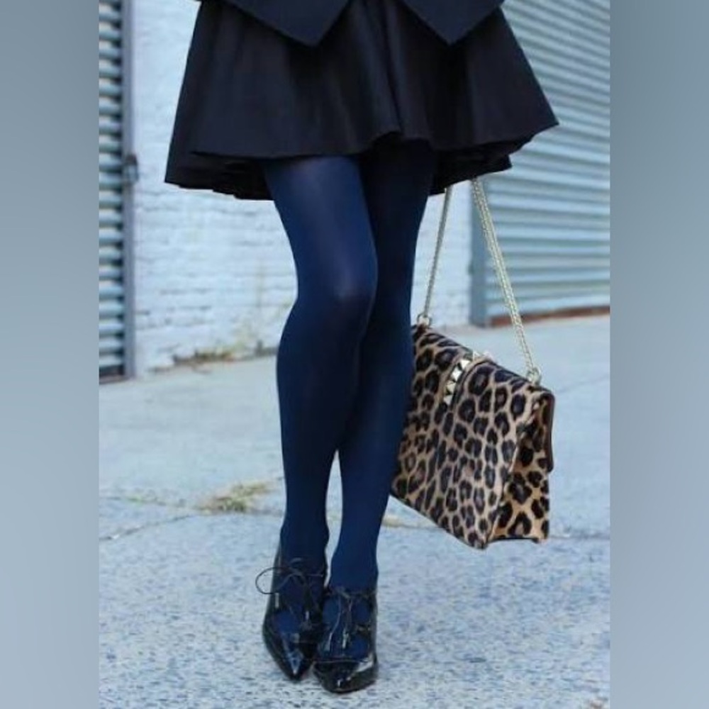 Secret Treasures Dark Navy Opaque Tights